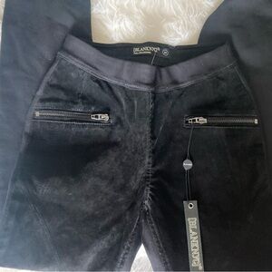 Blank NYC Jet Black pull on leggings Seude